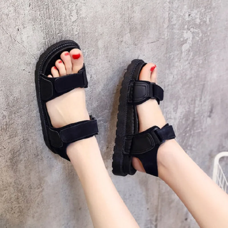 Новинка лета 2019 римская обувь на толстой подошве пляжная нескользящая