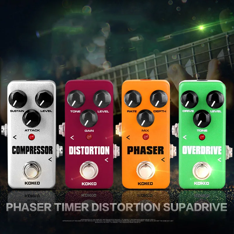 KOKKO портативный гитарный эффект педали компрессора Looper Overdrive Booster sound True Bypass Unlimited
