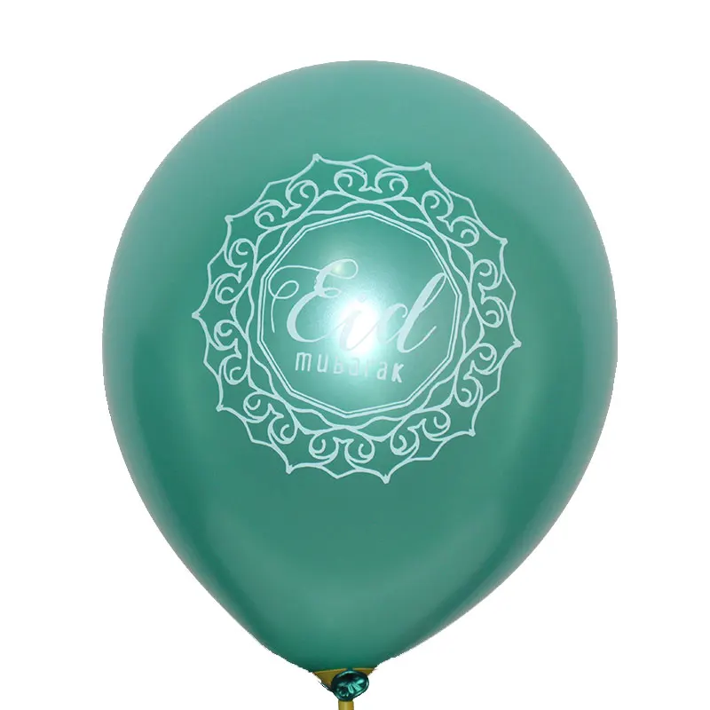 50 Pieces 10 Inch Colorful Eid Mubarak Balloons Latex For Muslim Ramadan Kareem Party Decorations | Дом и сад