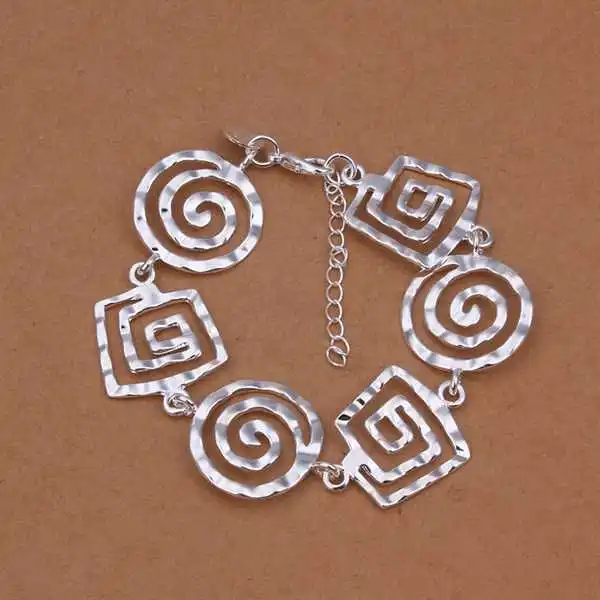 Серебристый браслет SMTH324 ювелирное изделие с посеребренным покрытием оптом |