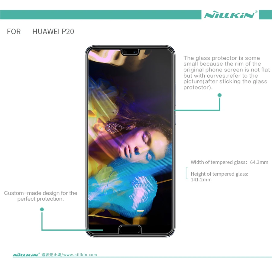 Nillkin Tempered Glass Film for HUAWEI P20 5.8 inch Amazing H+Pro H Nano Anti-Explosion 9H hard Protective Screen Protector | Мобильные