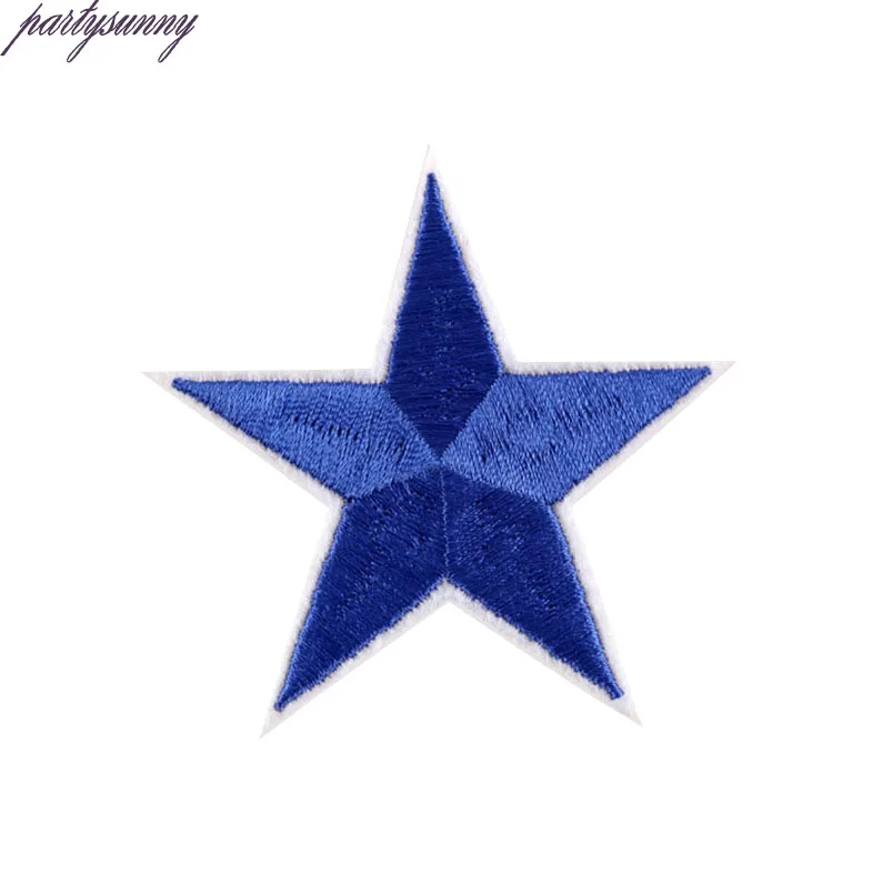 PF многоцветный золотые звезды патчи железа на значки для одежды вышитые с