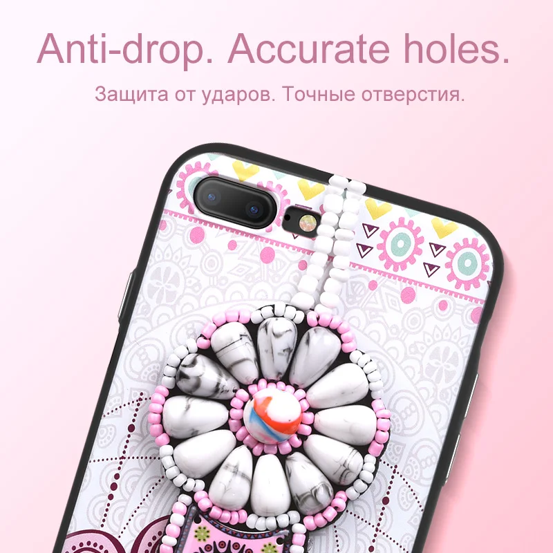 HOCO Girl Fashion Artistic Cute Cartoon Retro Chinese style TPU Painting Phone Cases Back Protective Cover For iPhone 7 8 Plus |