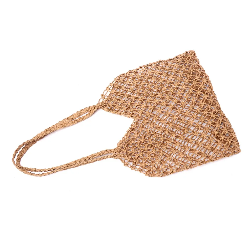 Лидер продаж женские сумки соломенные пляжные богемная плетеная Сумка ручной