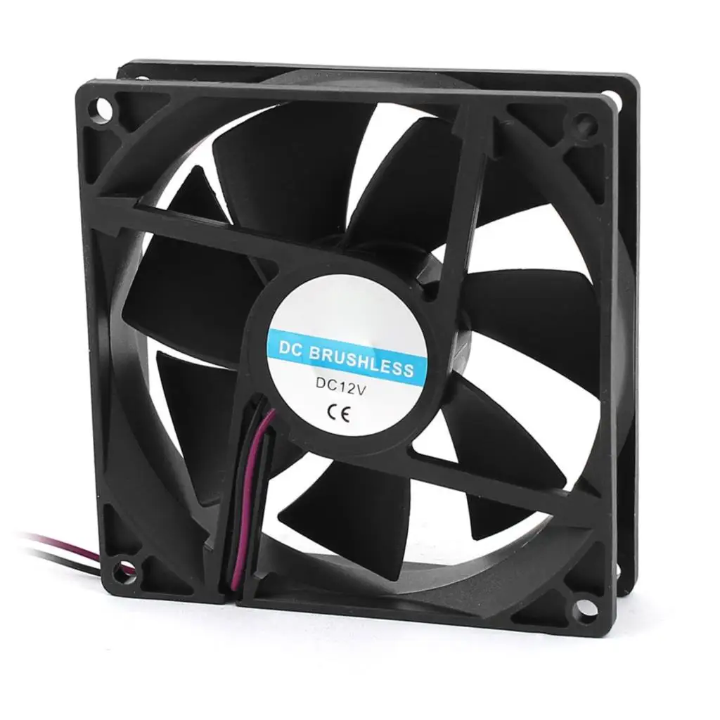 

2019 New 90mm x 25mm 9025 2pin 12V DC Brushless PC Case CPU Cooler Cooling Fan