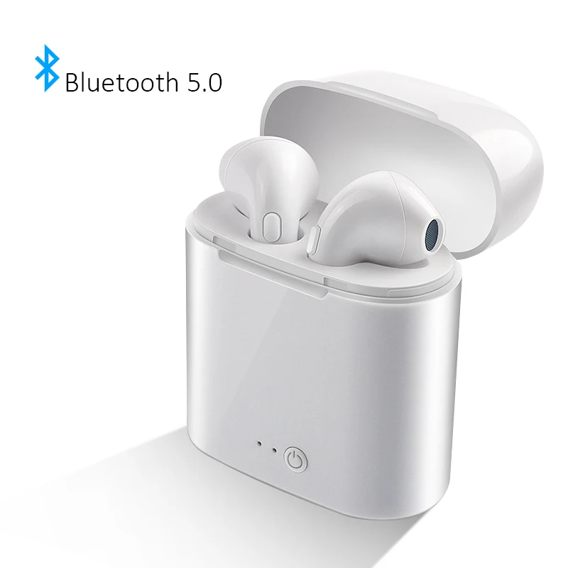 I7 мини i7s наушники-вкладыши TWS с Беспроводной Bluetooth наушники с зарядным устройством для iPhone 7 8 X для samsung S8 S9 Note 7 8 9 Xiaomi Redmi
