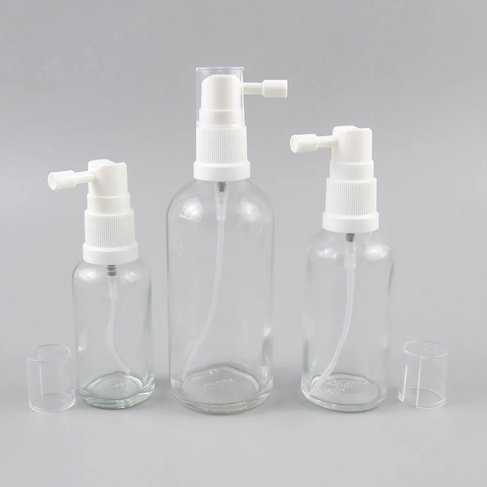 5/10/15/20/30/50/100ml Empty Nasal Spray Bottles Pump Sprayer Mist Nose Refillable Clear Glass Bottle Packaging 15pcs | Красота и