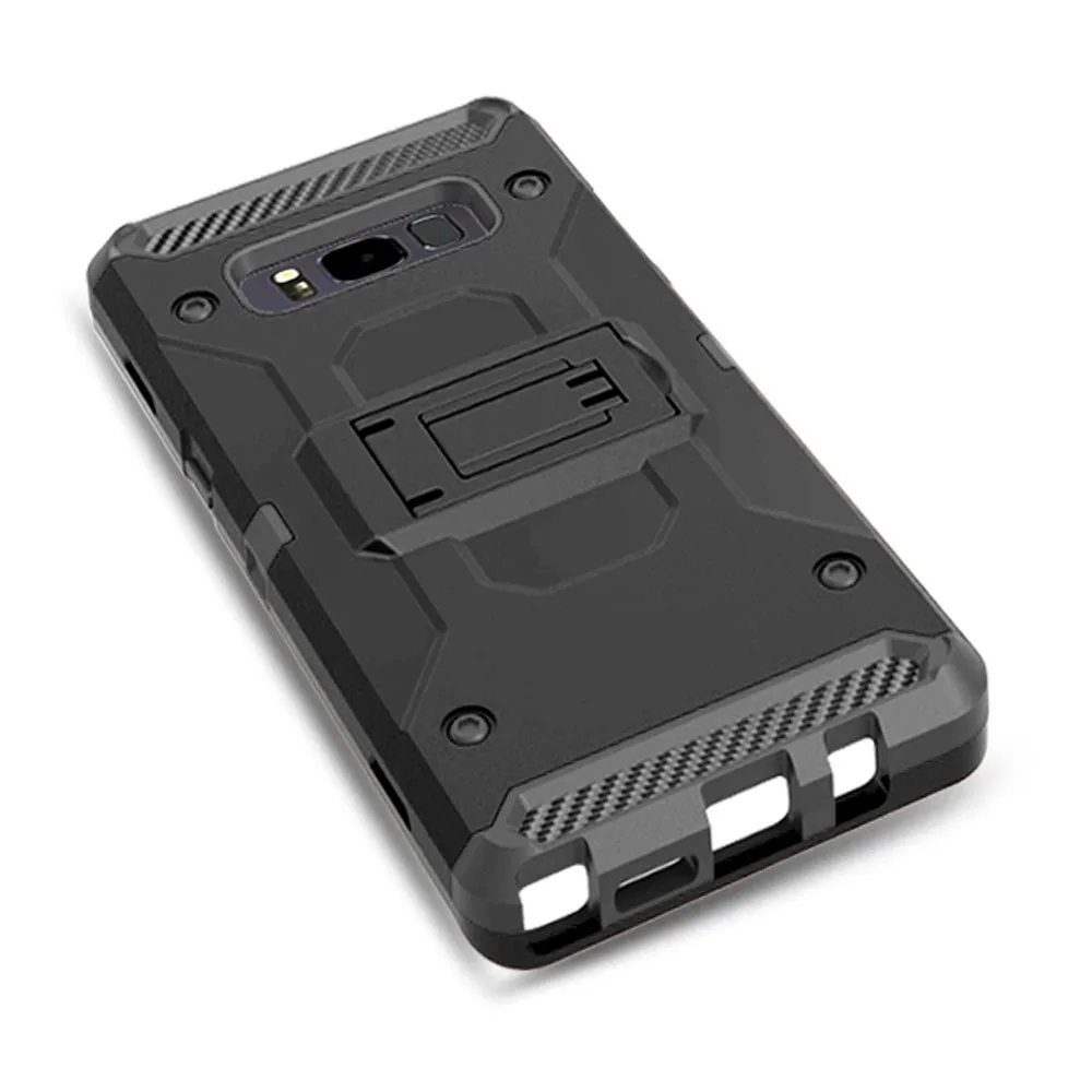 4 In 1 Combo Heavy Duty Shockproof Hybrid Rugged Case With Belt Clip Holster Hard Phone Shell Cover For Samsung Galaxy Note 8 |