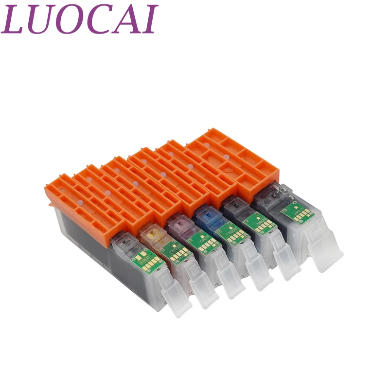 Чернильные совместимые картриджи LuoCai 6 шт. для принтеров Canon PGI 570 571 PIXMA MG7750 MG7751 MG7752