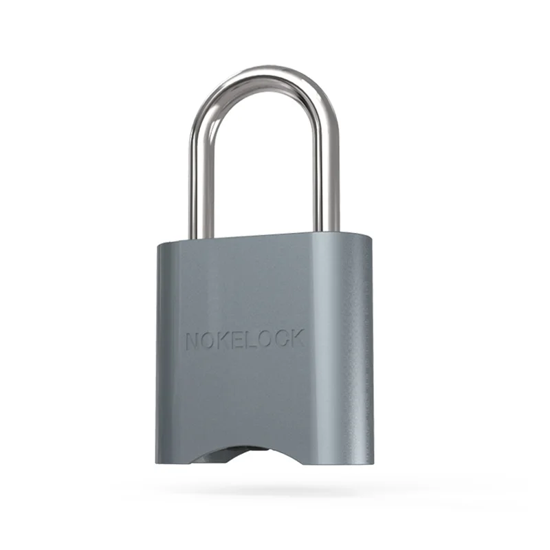 Gray Nokelock Умный Замок Bluetooth приложение Пароль замок IP65 Водонепроницаемый Открытый электронные замки без ключа Противоугонный небольшой дверной замок - Цвет: Gray