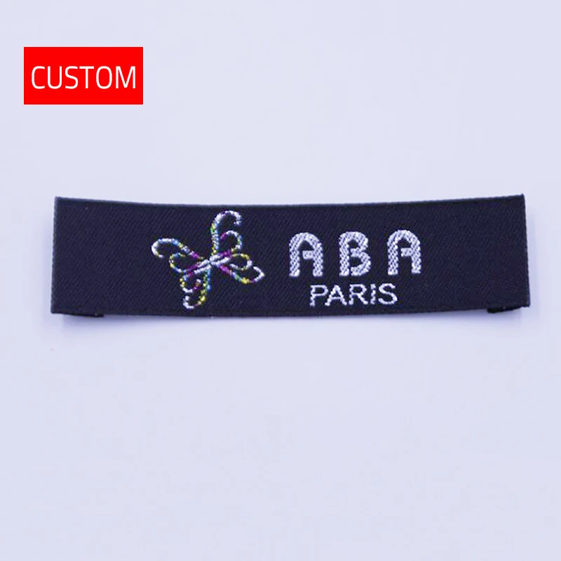 

wooden shuttles woven labels garment customized name ladies clothes personality clothing logo labels sewing on clothes 1000pcs