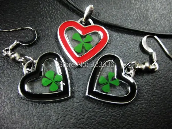 2 шт. в наборе зеленого трилистника четырехлистного клевера с милым рисунком