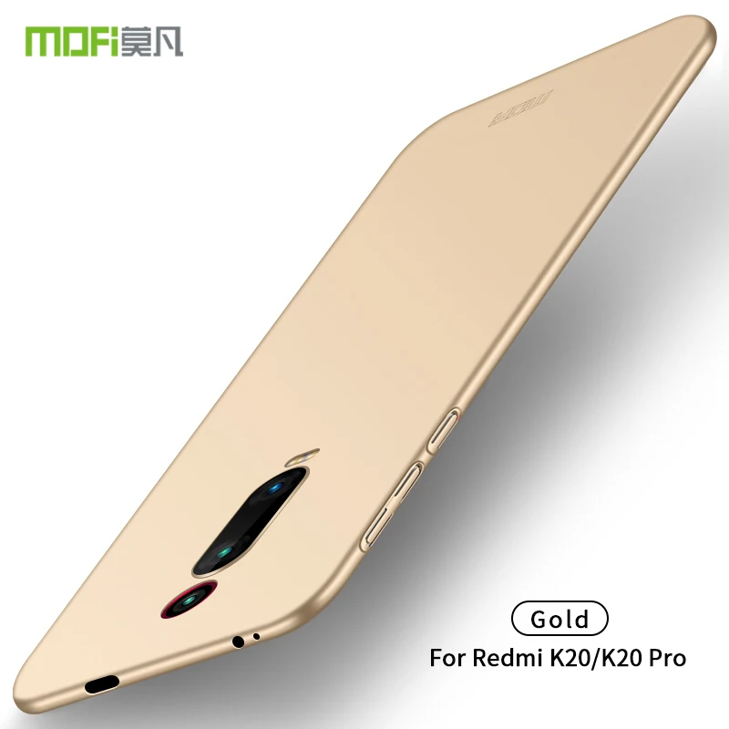 Gold MOFI для Red mi K20/K20 Pro K20Pro Чехол Прочный ПК пластик телефон Тонкий чехол для Xiaomi mi 9 T/9 T Pro задняя крышка защитный экран - Цвет: Gold