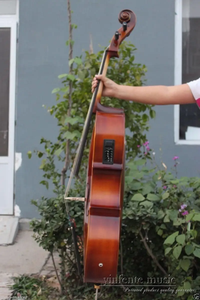 

Yinfente 4/4 Cello 5 String Cello Maple Spruce Wood Sweet Sound Ebony Fittings Cello bag Cello Bow