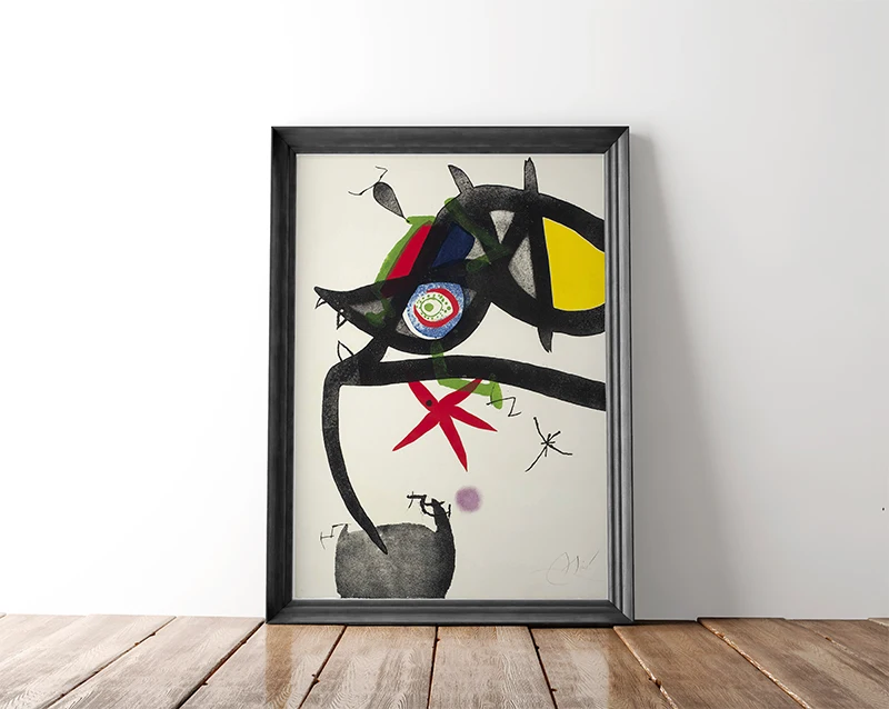 Joan Miro L'eunuque имперский абстрактный настенный художественный холст с печатью постера декоративная картина для гостиной домашний декор