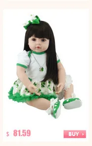 22'' Handmade Newborn Girl Doll Realistic Baby Doll Vinyl Princess Doll with Pink Clothes Kids Toy Birthday Gift for Girls