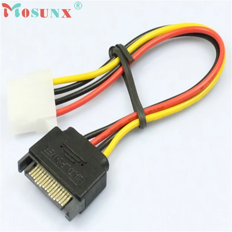 15 Pin SATA Male to 4 Molex Female IDE HDD Power Hard Drive Cable_KXL0220 | Компьютеры и офис