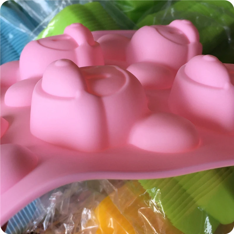 Silicone Mold Mickey Mouse Shape Cake Chocolate Cookies Baking Mould Ice Cube Soap Molds Tray Bakware Cake Tool