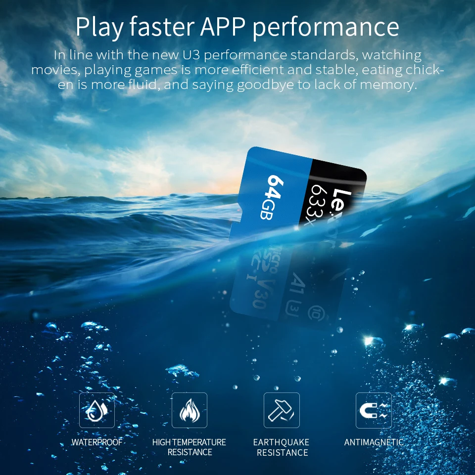 Lexar Micro SD карта 64 Гб класс 10 16 Гб карта флэш-памяти TF карта tarjeta Micro SD 128 Гб Microsd sd-карта carte Бесплатный адаптер