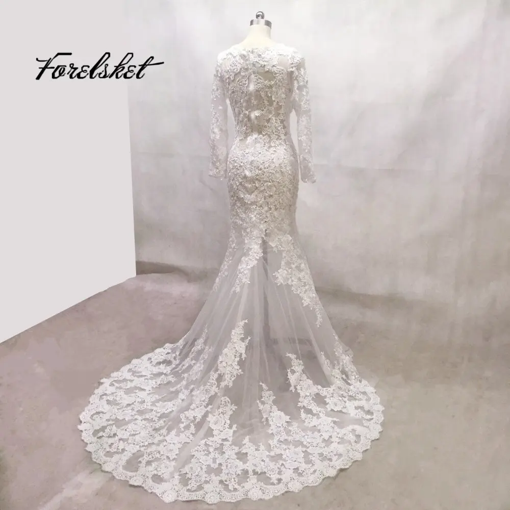 Кружевное вечернее платье с длинным рукавом и глубоким вырезом 2020|mermaid prom|prom dresses