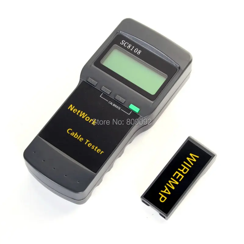 Беспроводной портативный тестер SC8108 с ЖК-дисплеем измеритель сетевого кабеля RJ45
