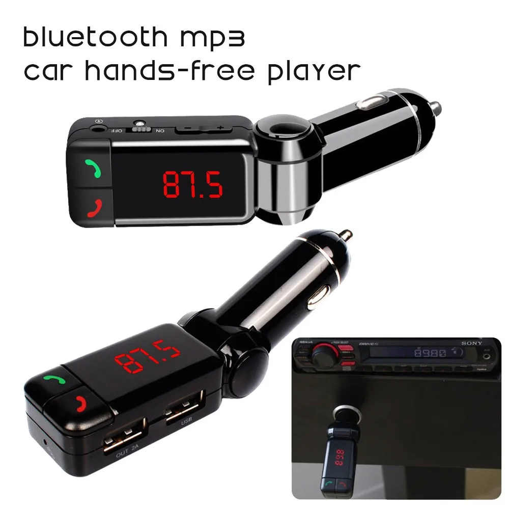 Автомобиль MP3 аудио плеер Bluetooth FM беспроводной fm-модулятор Car Kit свободный Ручной