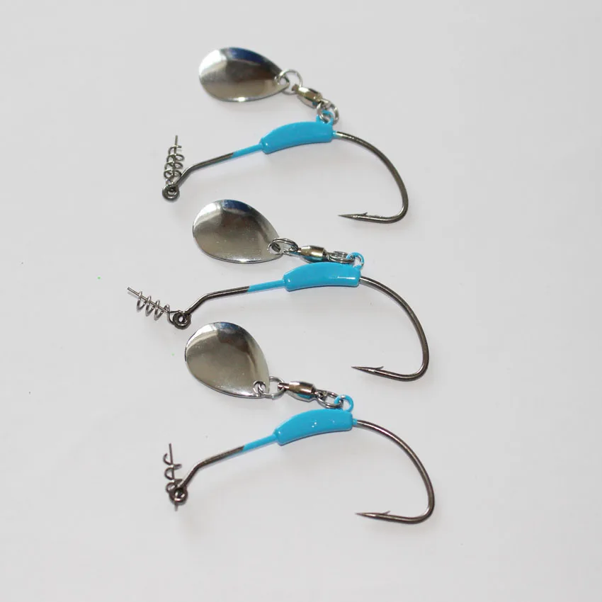 

free shipping 100pcs/lot wholesale crank hook with blade 3/0 4/0 lure fishing hook single hook fishing accessory fishing tackle