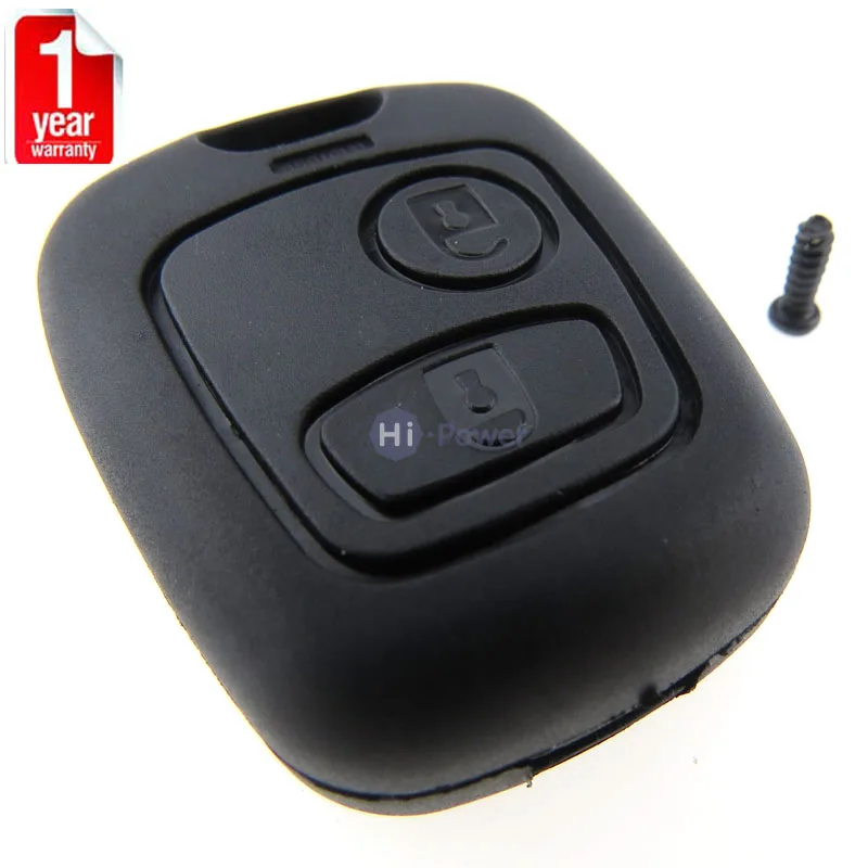 Чехол для автомобильного ключа с 2 кнопками Сменный Citroen C1 C4 Peugeot 106 107 206 207 407 806 K020|key