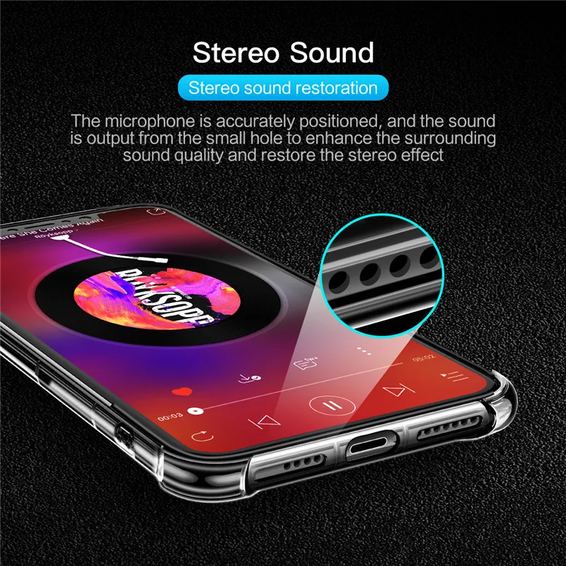 ROCK Ультратонкий прозрачный силиконовый мягкий ТПУ чехол для iPhone X XS Прозрачный