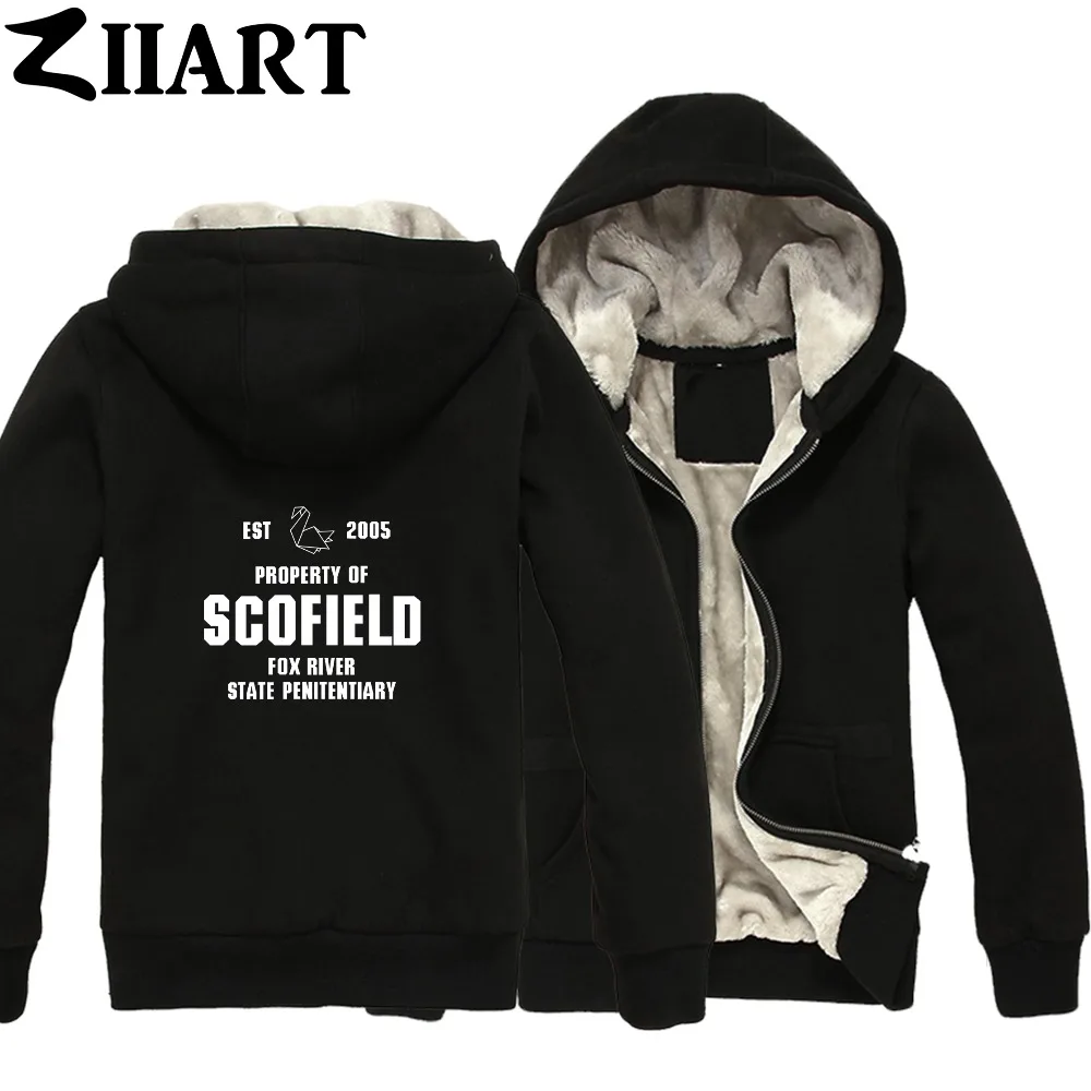 Бумажный журавль EST 2005 побег из тюрьмы свойство scofield fox river state girls Women Full Zip Winter Plus