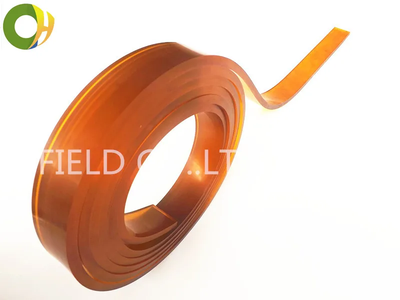 Nice 50mm*9mm*4m Flat Shaped Rubber Squeegee with 75A Coffee Color | Door &amp Window Screens