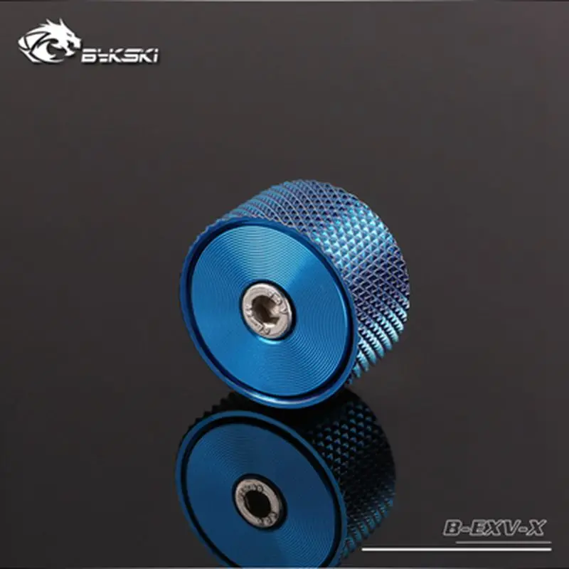 Bykski B-EXV-X бутик CD шаблон, воздушный клапан, разъем выхлопной трубы, прессование ручного выхлопа и автоматический выпуск выхлопа - Цвет лезвия: Full blue