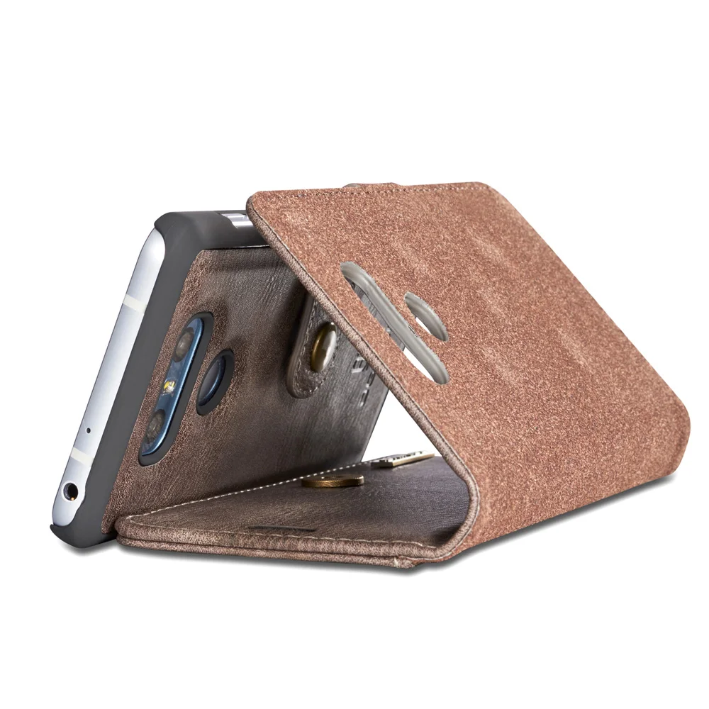 Роскошный чехол-кошелек в стиле ретро с отделением для карт и телефона магнитный