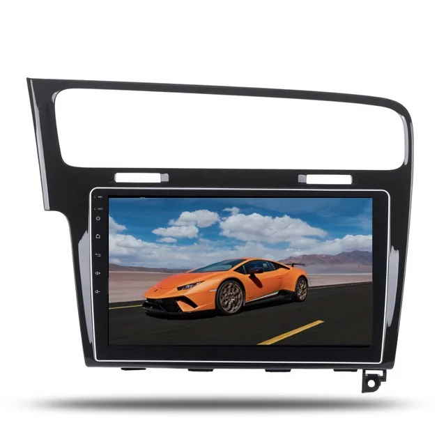 Черный 10," ips Android 9,0 Автомагнитола gps для VW Golf 7 мультимедиа 2013 Авто Стерео NAVI головное устройство Авторадио USB BT - Цвет: Черный