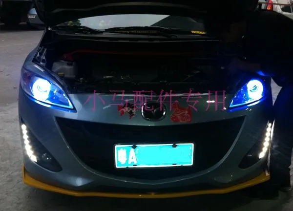Светодиодный ные дневные ходосветильник DRL для mazda 5 201 12 с диммером и