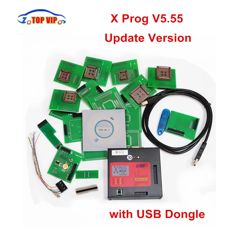 Новейший XPROG V5.55 обновленная версия X Prog 5 55 ECU программист Бесплатная доставка|ecu