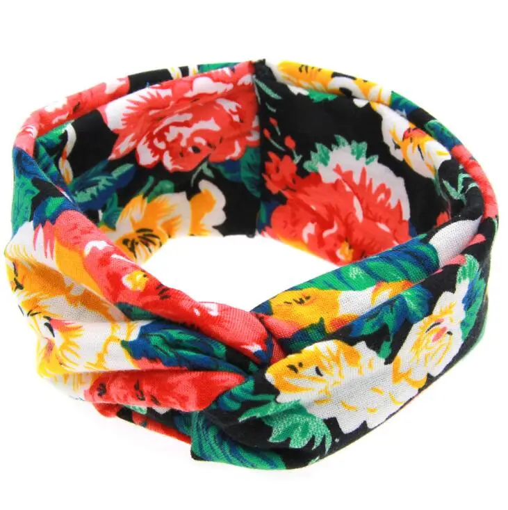 

6pcs/lot Fashion Baby Girls Flower Boho Hairband Infant Kids Cross Headband Toddler Newborn Headwrap Cute Baby Hair Accessories