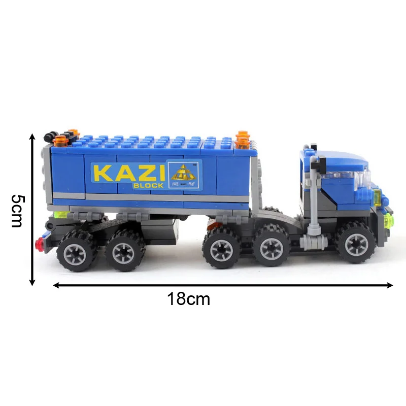 KAZI 163pcs DIY Dumper Truck Model City Building Blocks Enlighten Bricks Sets with figures Educational Toys For Children Gifts | Игрушки и