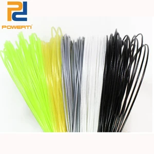 Теннисная ракетка POWERTI, 8 шт.лот, 1,35 мм, нейлоновая, мягкая на ощупь, для спортивных тренировок, зеленая, многонитевая, Синтетическая нить