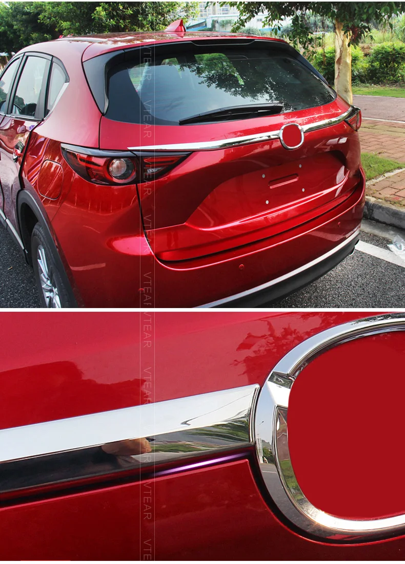 Vtear для Mazda мазда сх5 ABS Хромированная Автомобильная дверь багажника полоска для автомобильной двери внешней отделки аксессуары для стайлинга автомобилей,автотовары