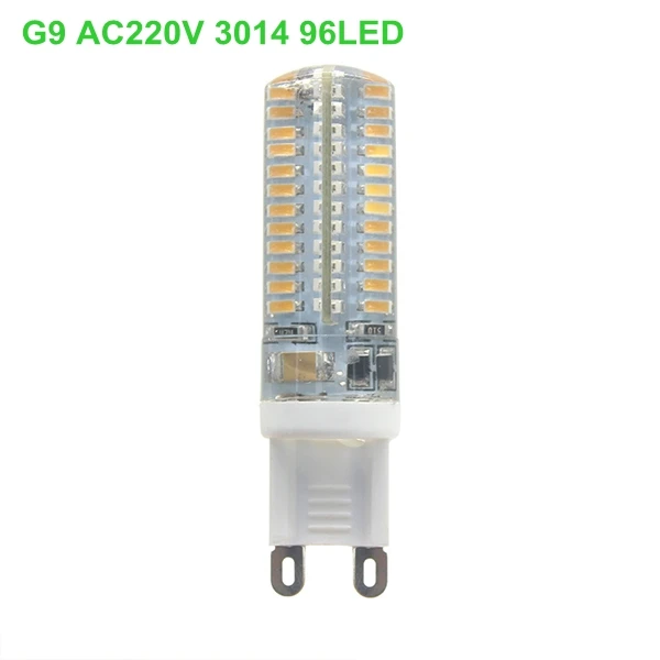 Новинка мини Bombillas светодиодный G4 G9 светильник лампочка SMD3014 2835 3 Вт, 7 Вт, 9 Вт, 12 Вт, Lamparas светодиодный светильник 220V 12V ампулы Luz люстра светильник s - Испускаемый цвет: G9 220V  3014 96LED