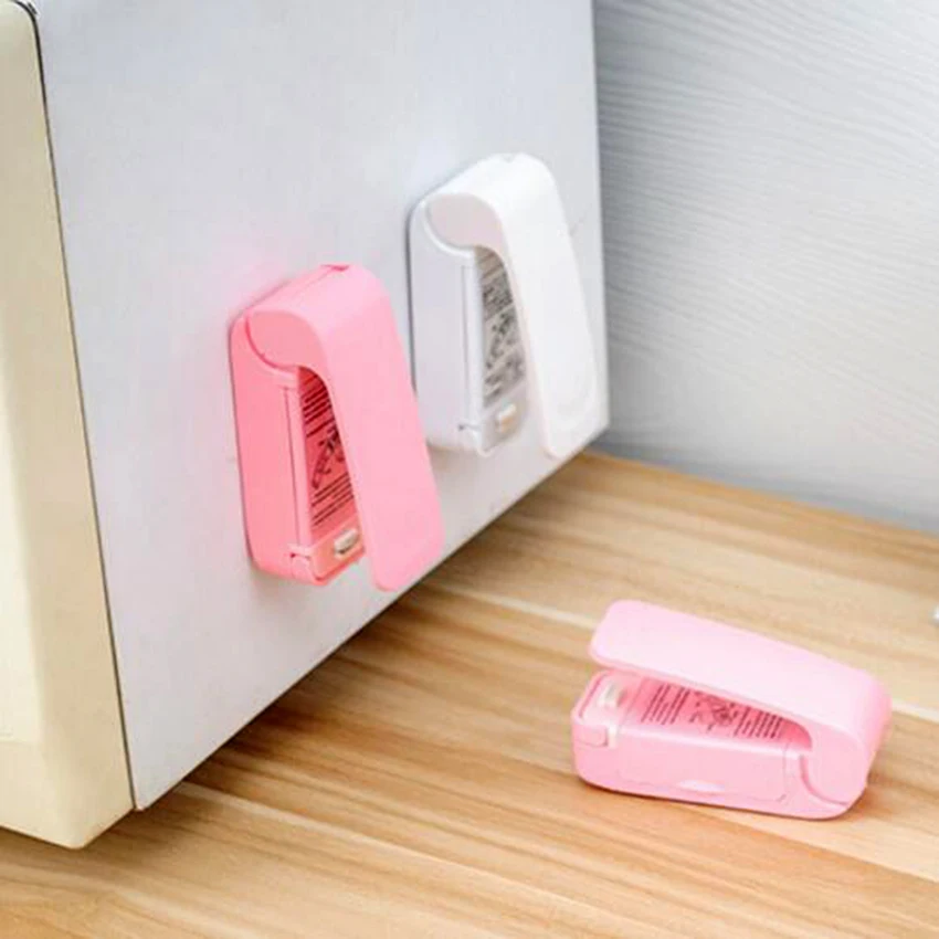 Portable Bag Clips Handheld Mini Electric Heat Sealing Machine Impulse Sealer Seal Packing Plastic work with battery |