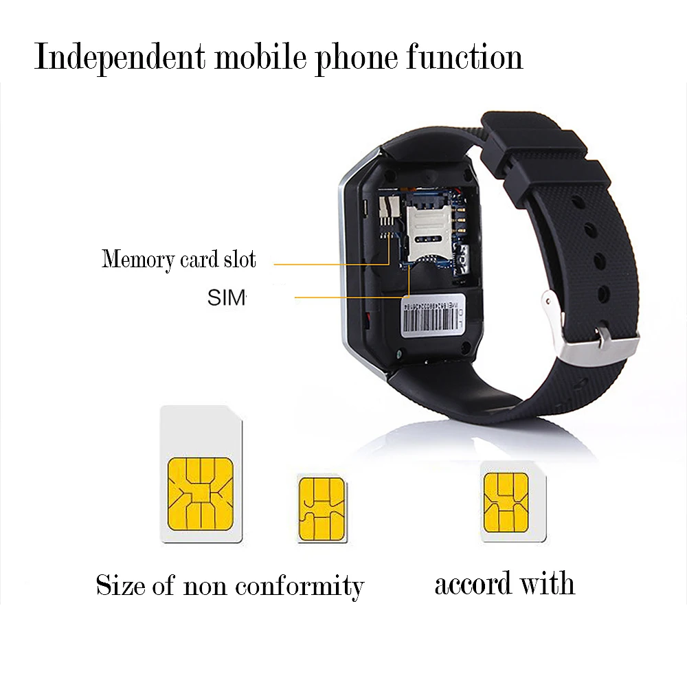 Watches Smart Watch DZ09 with Camera Bluetooth WristWatch Sport Wearable Devices SIM TF Card Smartwatch for IOS Android Phones |