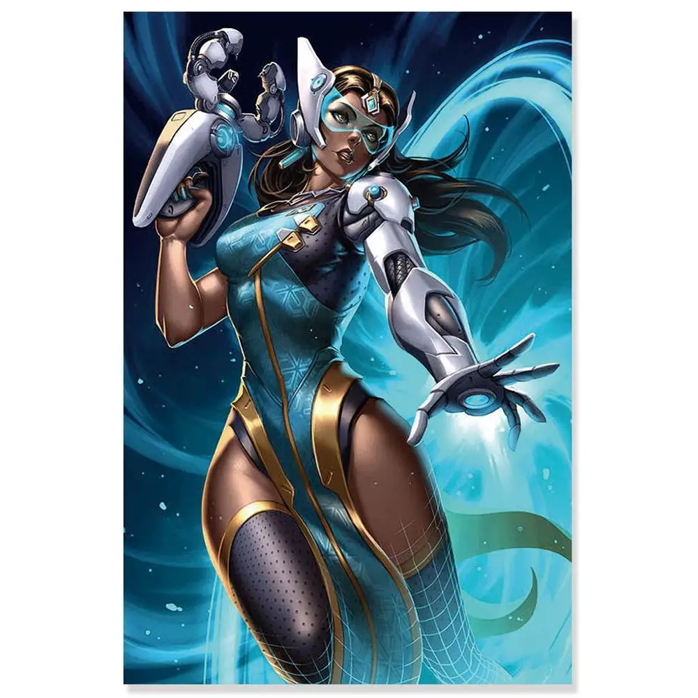 NUOMEGE Overwatchs игра художественный плакат T Wall Art настенные картины для декора шелковые принты на холсте художественные плакаты, постеры украшение дома - Цвет: 12