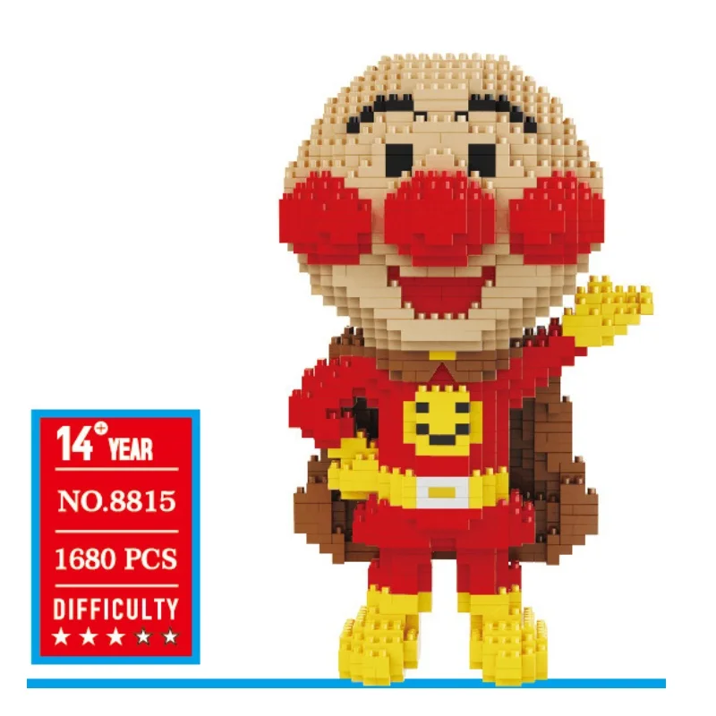 Японское аниме маленькие блоки модель Anpanman милые подарки для девочек фигурки