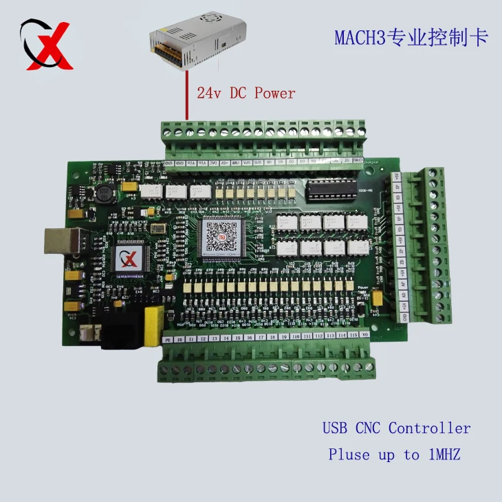 Обновленная 3-осевая USB CNC Mach3 контроллер интерфейса карты коммутационная плата 1000
