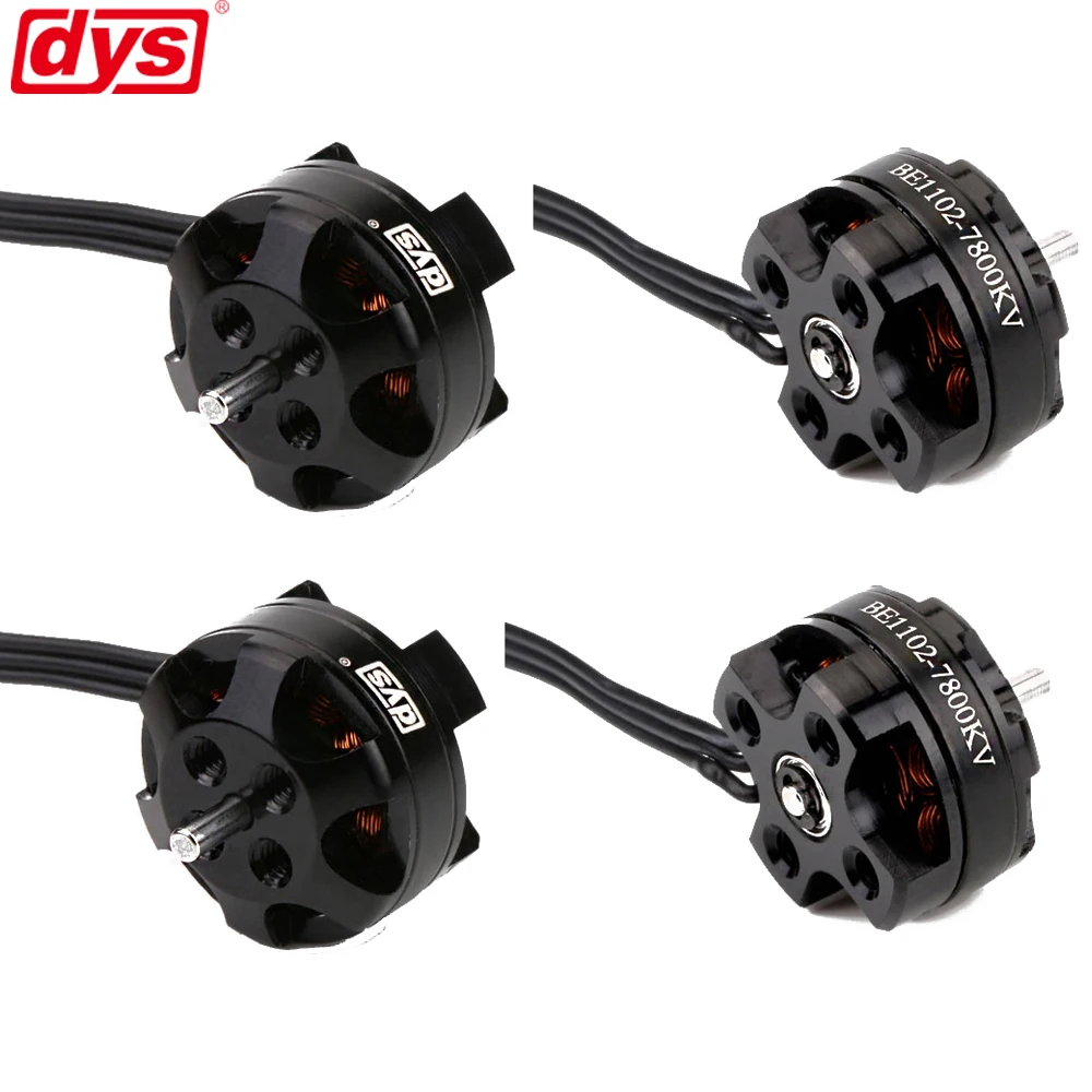 4 шт./лот DYS BE1102 7800KV 10000KV бесщеточный двигатель 1102 FPV Micro Racer для Rc Mini Multirotor / Tiny drone 60 120