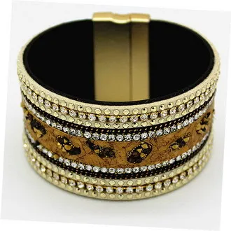 Браслет из желтого золота широкий браслет натуральной кожи ювелирные изделия