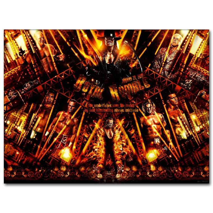 WWE Американский профессиональный рестлинг Шелковый Плакат Постер 13x18 24x32 дюймов
