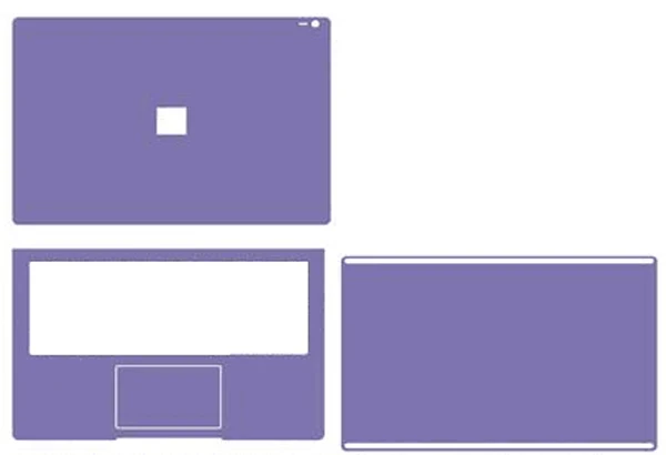 Наклейка для ноутбука KH из углеродного волокна и кожи Защитная Microsoft Surface Book 2 13 5
